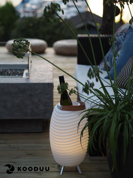 KOODUU Synergy 35PRO - Vielseitige LED Lampe mit Bluetooth Lautsprecher & Getränkekühler - Dekoleuchten der exklusiven Art